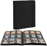 CTPOKO Trading Card Binder Holder, 9-Pocket Sports Card Collector Binder Album for TCG, MTG, Yugioh, photo card, Football, Basketball, Hockey and Baseball Cards - 20 Pages, 360 Card Capacity - Black