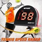 Tennis Gfits Training Equipment & Gear - Radar Guns Speed Sensors (Hands-Free) - Measure Serve, Racquet & Ball Speed, High Tech Gadget for Tennis Players