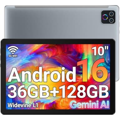 Tablet,10.1" Android 16 Tablet Octa-core 36GB+128GB Dual Camera