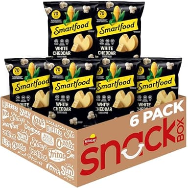 Smartfood Popcorn, White Cheddar, 1.875 Oz (Pack of 6)