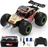 BEARBISU RC Dinosaur Car,1:20 Scale Remote Control Toy Car, High Speed 30 Km/h All Terrains Electric Toy for Boys Kids and Adults Gift (Red)