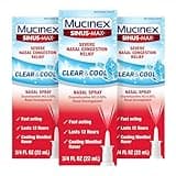Mucinex Mucinex Severe Nasal Congestion Relief Clear & Cool Nasal Spray, Cooling Menthol Flavor (Pack Of 3), 3/4 Fl Ounce