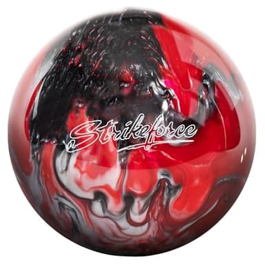 KR Strikeforce Polyester Undrilled Bowling Ball Red/Black/White 13lb