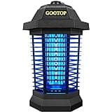 GOOTOP Bug Zapper Outdoor, Mosquito Zapper, Electric Fly Zapper, Mosquito Killer, Fly Traps, 3 Prong Plug, Flying Insects Zapper Indoor Outdoor 90-130V, 4200V, ABS Plastic Outer (Black)