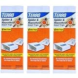 TERRO T3206SR Non-Toxic Indoor Spider, Ant, Cockroach, Centipede, and Crawling Insect Trap - 12 Traps