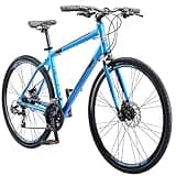 Schwinn Volare 1200 Hybrid Bike, 700c Mens and Womens Bike, 21-Speed Hybrid Bicycle, Aluminum Fitness Frame, Sport Tires, Fitness Seat, Mechanical Disc Brakes, Adult Bicycle