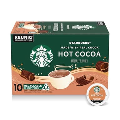 Starbucks K-Cup Coffee Pods, Flavored Hot Cocoa, Classic Hot Cocoa, 10 Keurig Pods