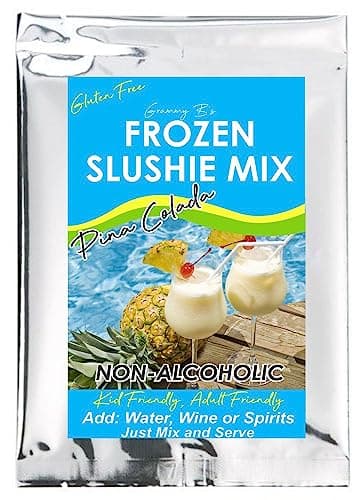 Frozen Slush Slushy Drink Cocktail Mix - Alcoholic Or Non-Alcoholic, Water, Juice, Soda, Wine, Vodka, Rum, Tequila (Pina Colada)