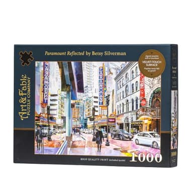Art & Fable Puzzle Company Paramount Reflected by Betsy Silverman 1000 Piece Fine Artwork Premium Adult Jigsaw Puzzle - Perfect for Game Nights, Gifting, and Family Fun