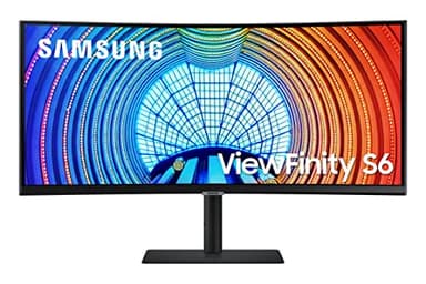 SAMSUNG Viewfinity S65UA Series 34-Inch Ultrawide QHD Curved Monitor, 100Hz, USB-C, HDR10 (1 Billion Colors), Height Adjustable Stand, TUV-certified Intelligent Eye Care (LS34A654UBNXGO),Black