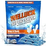 WELLUCK 20 Packs RV Toilet Treatment Drop Ins, Black Tank Deodorizer for RV Camping tank, Camping Toilet Cleaners Chemicals, MAX supplement kit for 20 Week