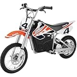 Razor MX650 Dirt Rocket Electric Motocross Bike, 17 Mph, 40 Min Run Time, Ages 16+, Orange
