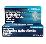 Taro Terbinafine Hydrochloride antifungal Cream 1% - Athletes Foot Cream Extra Strength, relieves itching & Burning, Cures Most Athlete's Foot, Jock Itch & Ringworm 1 oz