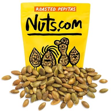 Nuts.com – Roasted Pepitas – 2 Lb Bag, Salted No Shell Pumpkin Seeds, Healthy Snack for Adults & Kids, Rich in Protein, Fiber, Calcium & Potassium – Keto Friendly, Vegan, Gluten-Free & Kosher Pareve