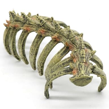 relaqcc Aquarium Skull Animal Skeletons, Reptile Tank Accessories, Fish Tank Decorations for Amphibians, Betta Fish, Shrimp, Hermit Crab, Leopard Gecko