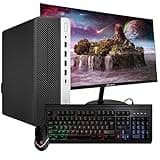 HP ProDesk 600G4 Desktop Computer | Hexa Core Intel i5 (3.2GHz) | 16GB DDR4 RAM | 500GB SSD Solid State | Windows 11 Pro | New 24in LCD Monitor | RGB Keyboard & Mouse | Home or Office PC (Renewed)