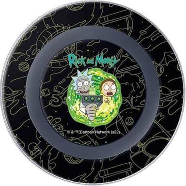 Skinit Decal Other Skin Compatible with Samsung Wireless Charger - Officially Licensed Warner Bros Rick and Morty Portal Travel Design