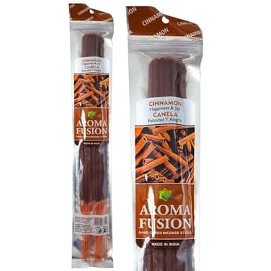 Aroma Fusion 19" Jumbo Hand Dipped Premium Incense (10-Stick Pack) - Choose Your Scent (Cinnamon)