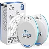 Ultrasonic Pest Control Repeller (2-Pack) Plug in Flea Rat Roach Mosquito Cockroaches Rodent Spider Scorpion Fruit Fly Insect Indoor Plug Repellent