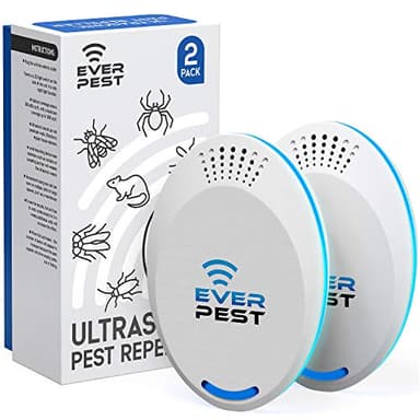 Ultrasonic Pest Repeller (2-Pack) Plug in Flea Rat Roach Mosquito Cockroaches Rodent Spider Scorpion Fruit Fly Insect Indoor Plug Repellent