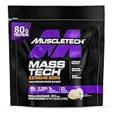 Muscletech High-Protein Mass Gainer (Vanilla Milkshake, 6LB) - Mass Tech Extreme 2000 Mass Gainer Protein Powder Supplement - Weight Gainer for Increase Muscle, Enhanced Recovery & Strength