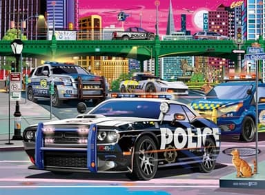 Ravensburger Police on Patrol 150 XXL Piece Jigsaw Puzzle for Kids - Every Piece is Unique, Pieces Fit Together Perfectly