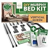 DIY Murphy Bed Kit Queen | Murphy Bed Hardware Kit Queen for Wall Bed, Cabinet Murphy Bed Queen Kit Vertical, Vertical Murphy Bed Queen Frame, Deluxe Murphy Bed Mechanism Kit with Bonus Tools