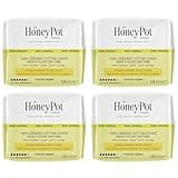 The Honey Pot Company - 64ct - Sanitary Pads for Women - Non-Herbal Heavy Flow Daytime w/Wings - Organic Cotton Cover & Ultra-Absorbent Core - Feminine Care - FSA & HSA Eligible