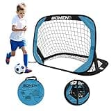 BOHEN Pop Up Soccer Goals for Kids-Foldable Portable Soccer Net for Outdoor Indoor Backyard Beach(3.3x2.2FT)