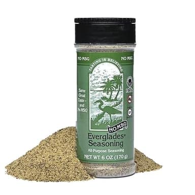 Everglades All Purpose Seasoning - No MSG, Unique Blend of Imported Herbs & Spices for Authentic Down-Home Southern Flavor Made In The USA 6 Oz