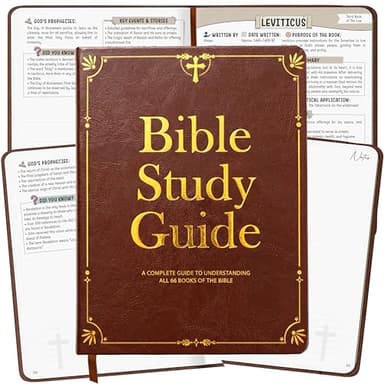 Bible Study Guide for Women & Men – Beginner-Friendly Study of All 66 Books with Life Application & Reflection Notes | Premium Lay-Flat Hardcover Devotional Journal