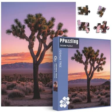 National Parks Puzzles 1000 Pieces for Adults, Nature Joshua Tree Plant Jigsaw Puzzles, Tree of Life Puzzles as Home Decor
