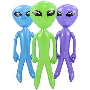 Rhode Island Novelty Inflatable 54.5 Inch Jumbo Alien Assorted Colors One Piece Per Order