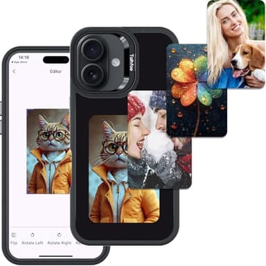 Talhfae Smart E Ink Phone Case for iPhone 17 – 4.0" HD 528×768 | Upgraded Durable NFC Digital Phone Case with Faster NFC Transmission, 4-Color Eink Display, DIY Changing Picture