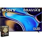 Sony K77XR80 BRAVIA 8 77 inch 4K HDR Smart OLED TV 2024 Bundle with 2 YR CPS Enhanced Protection Pack