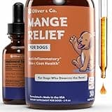 Natural Mange Treatment Dogs - May Help to Reduce Dry, Itchy, Red Skin, & Much More - Mange in Dogs Treatment - Dog Skin & Coat Supplement - Dog Dandruff Treatment - 1 fl oz - Bacon Flavor