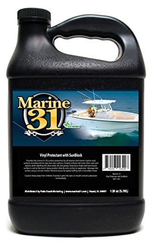 Marine 31 Vinyl Protectant with Sunblock | UV Protection for Interior & Exterior Vinyl | Clear Finish for Marine Surfaces | M31-432 | 128 oz