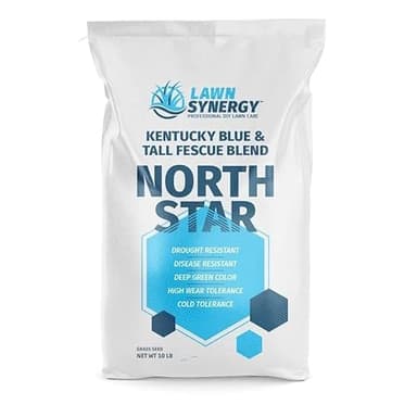 North Star Grass Seed (10 lbs) | Premium Kentucky Bluegrass & Tall Fescue Blend Non-Returnable