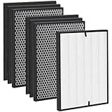 7-Pack 3000 HEPA Replacement Filters Compatible 3000 Air Purifi-er, Compatible with 3000,3000M, 3000Pro Air Purifi-er,1 H13 True HEPA, 2 Activated Carbn and 4 Extra Carbn Pre-Filters