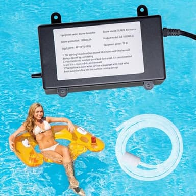 YHUER Ozone Generator for Cold Plunge, 1000mg/H Ozone Generator Water Fresh a Long Time and Keep Water Cold Plunge, Hot Tub, Pool Clean, Spa, Ice Bath