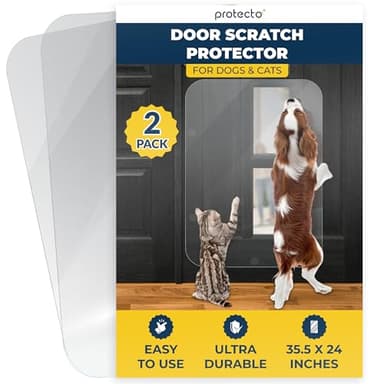 PROTECTO 2 Pack Door Protector from Dog Scratching, 35.5x24 - Door Guard