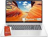HP Latest 17 Inch Laptop, Full HD (1920 * 1080) Anti-Glare Display, AMD Ryzen 5 Processor (Beats i7-11370H), 32 GB RAM, 1 TB SSD, Wi-Fi 6, Windows 11 Pro, Office Pro 2024 Lifetime License