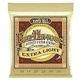 Ernie Ball Earthwood Extra Light 80/20 Bronze Acoustic Guitar Strings, 10-50 Gauge (P02006)