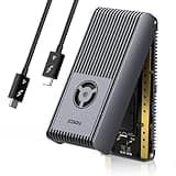 FIDECO 40Gbps M.2 NVMe Enclosure, USB4 NVMe SSD Enclosure with Cooling Fan, Support UASP and Trim, Compatible with USB4/3.2/3.1/3.0, Full Aluminum Alloy Body, Sandwich Style Design