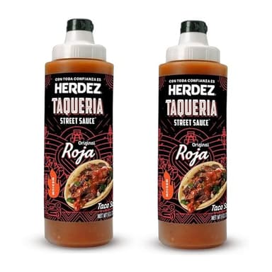Herdez Taqueria Street Sauce, Original Roja, Medium Heat Taco Sauce, 9 oz