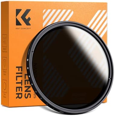 K&F CONCEPT 67mm Variable ND2-ND400 ND Lens Filter (1-9 Stops) for Camera Lens Adjustable Neutral Density Filter with Microfiber Cleaning Cloth (B-Series)