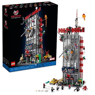 LEGO Marvel Spider-Man Daily Bugle Building Sets for Adults - Display as Office or Book Shelf Decor - Gifts for Christmas - 25 Minifigures - 76178