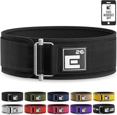 Self-Locking Weight Lifting Belt - Premium Weightlifting Belt for Serious Functional Fitness, Power Lifting, and Olympic Lifting Athletes (Large, Black)