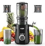 Cold Press Juicer, Slow Masticating Juicer Machines for Whole Vegetable and Fruit, 4.3" Feed Chute, BPA Free, Easy Clean Juice Extractor Machine to Unlock Fresh & Nutritious Juices