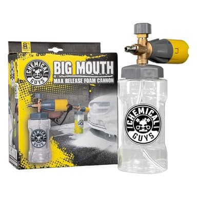 Chemical Guys Big Mouth Max Release Foam Cannon - Foam Cannon for Pressure Washer for Car Wash, Home Cleaning, and Boat Wash with 34 oz Bottle